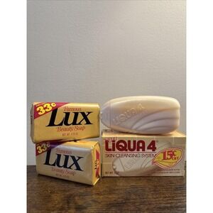 VTG Soaps 2 Lux Beauty Soap & Liqua 4 Skin Cleansing System Movie Prop